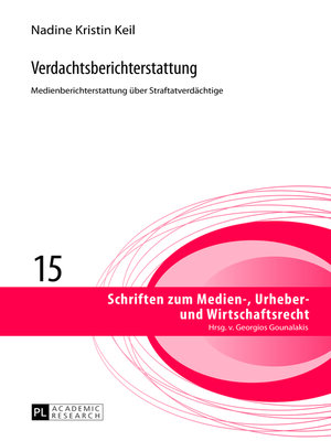 cover image of Verdachtsberichterstattung